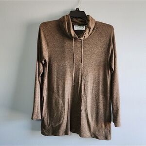 Rustic Ridge Cowl Neck Sweater